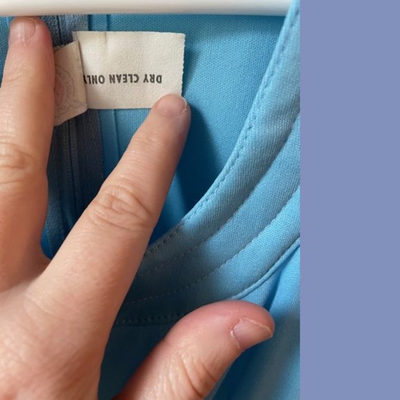 Vintage Azure Blue Gown - Picture 7 of 9